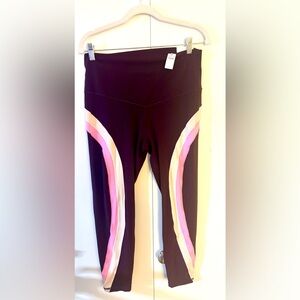 NWT Aerie XL Chill Play Move 7/8 HI-RISE Leggings Color Block $49.95 Deadstock